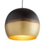 Brass Globe Pendant Light