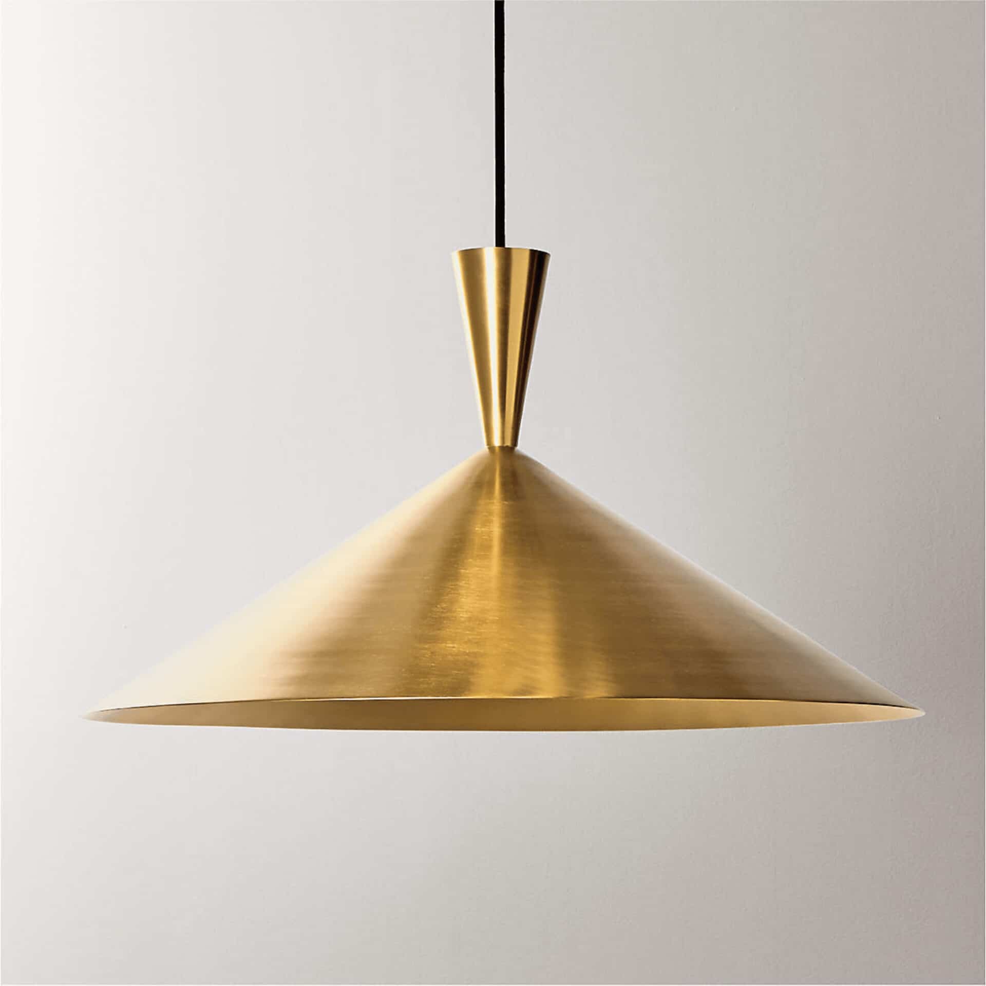 modern brass ceiling light