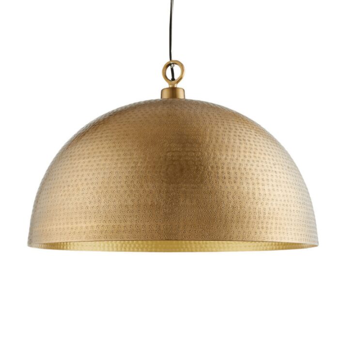 Hammered Brass Dome Pendant Light Fixtures