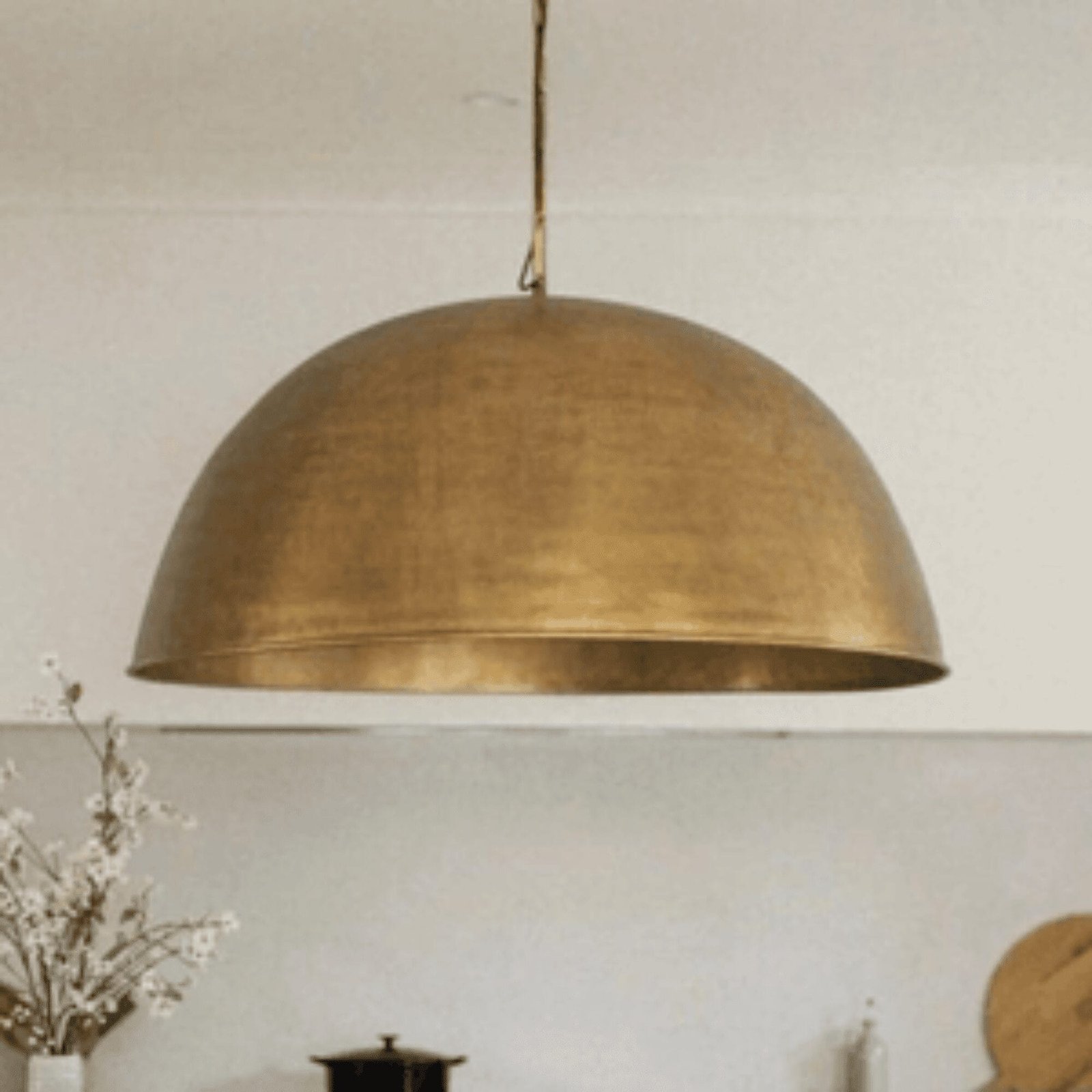 Oversized Brass Ceiling Light