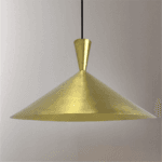 Cone Brass Ceiling Light