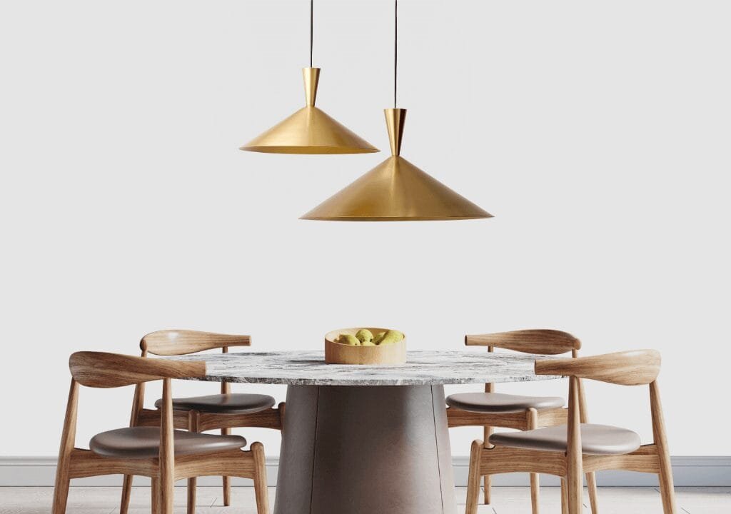 Modern Brass Ceiling Light