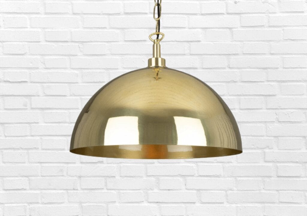 brushed brass ceiling light