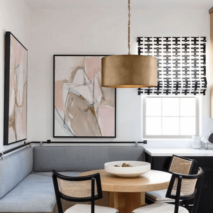 Drum Pendant Light Shade — Bronze Drum Island Light