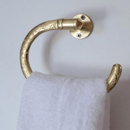 brass towel holder