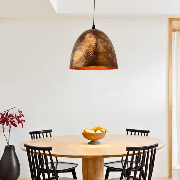 Rustic Copper Pendant Light