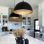 Matte Black Dome Pendant Light