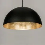 Matte Black Dome Pendant Light