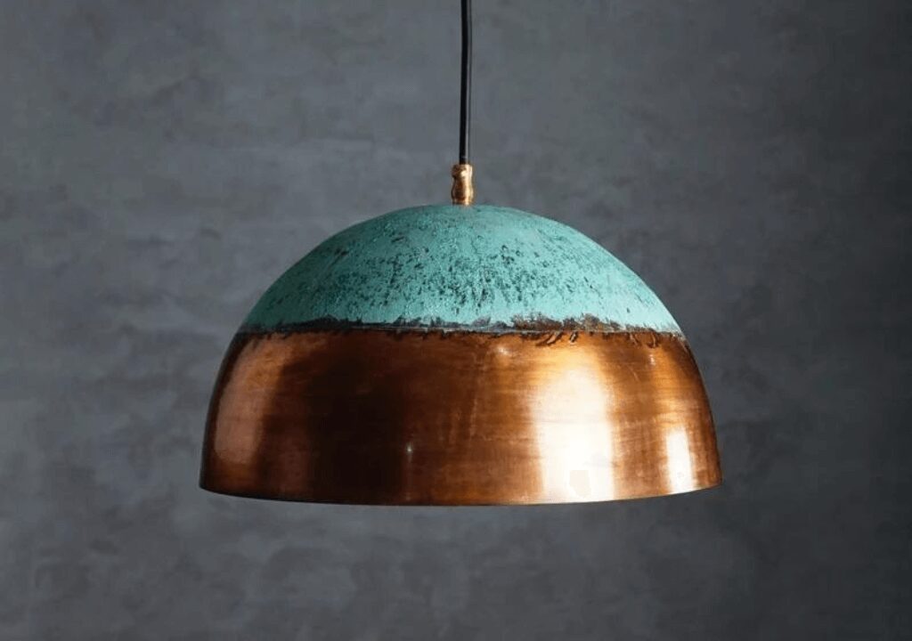 Patina Copper Pendant Light