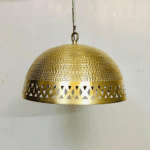 brass dome pendant light