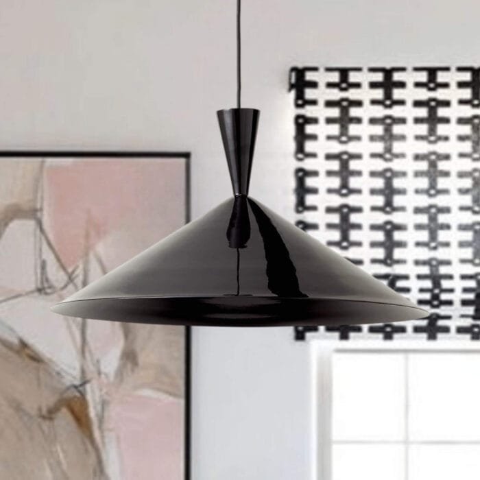 Modern Black Light Fixture for Kitchen Island