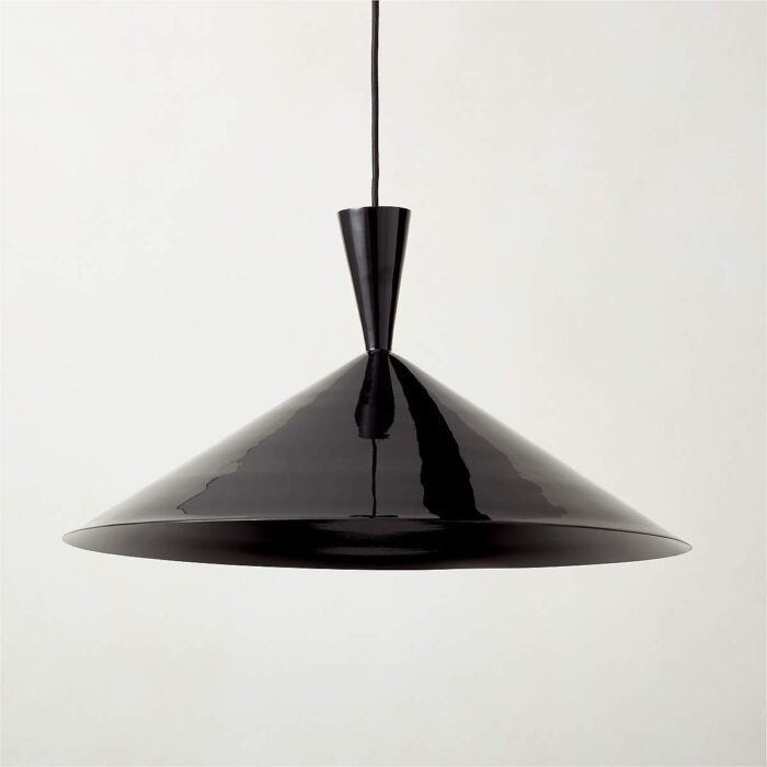 black cone pendant lighting 1