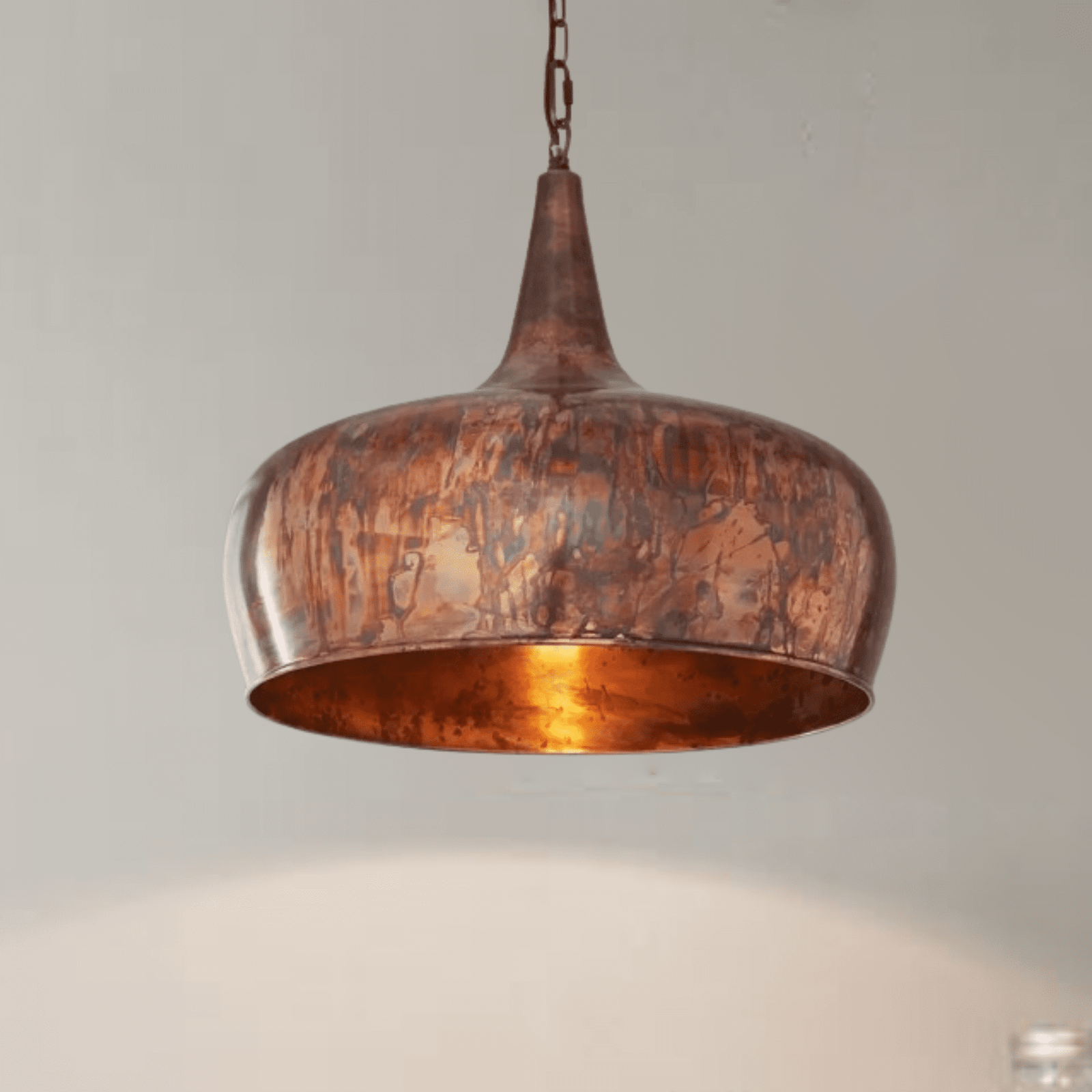 Image showcasing Rustic Copper Pendant Light Fixture — BrassPendant