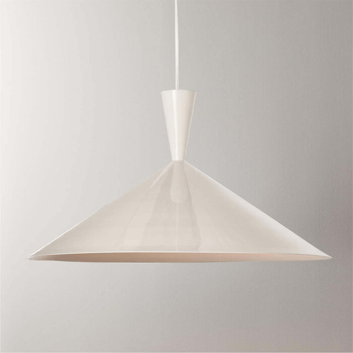 White Cone Pendant Light Fixture