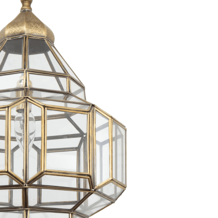 geometric hanging light