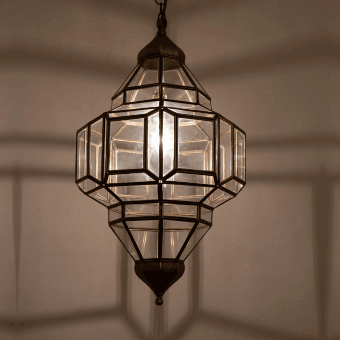 geometric hanging light