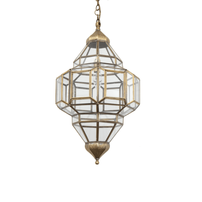 geometric hanging light