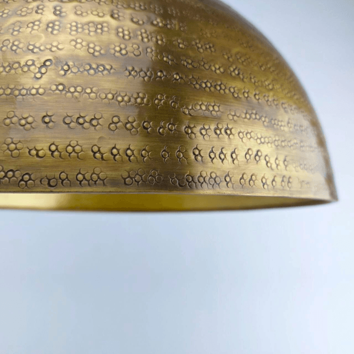 brass hammered