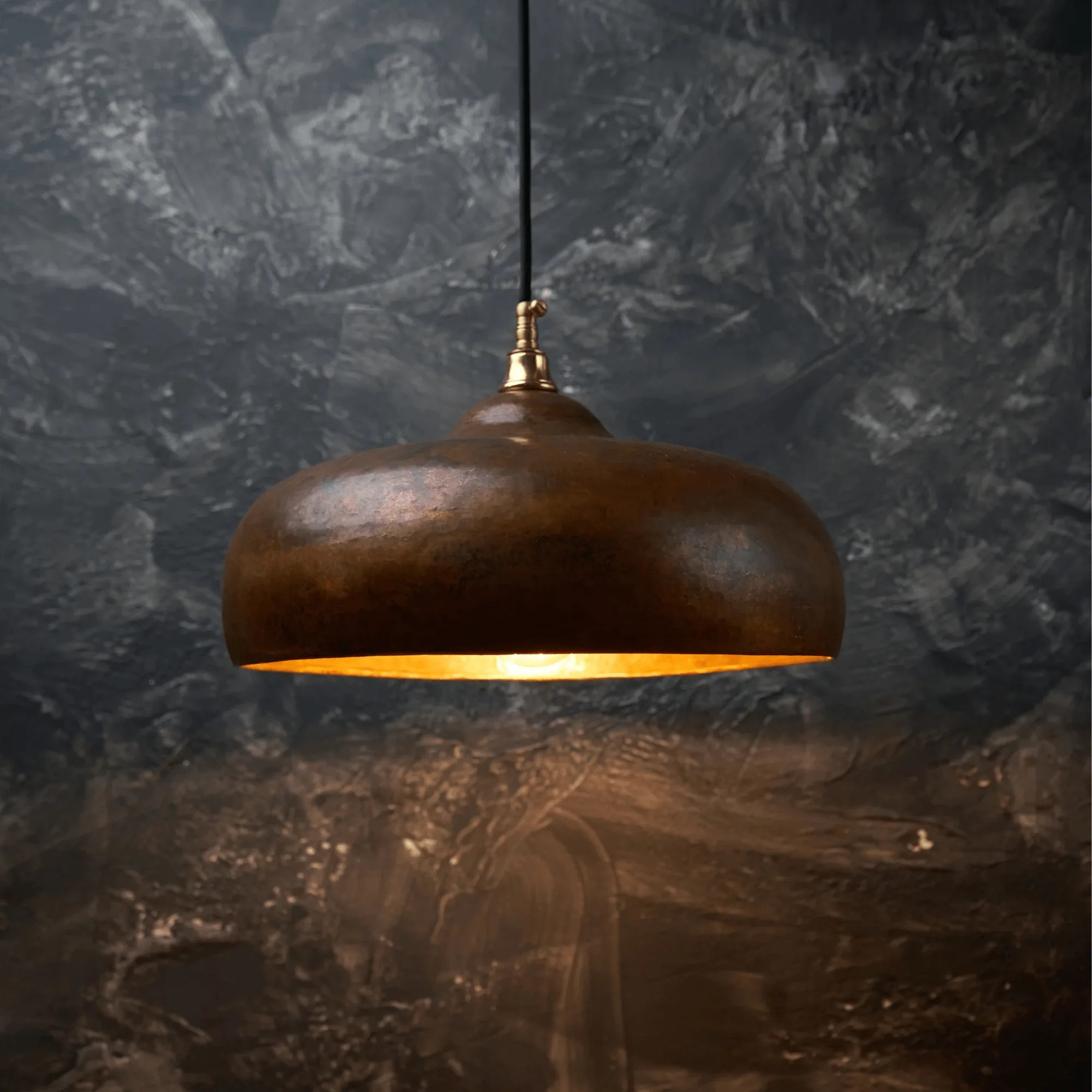 Copper Rustic Pendant Light Fixture — Authentic Handcrafted Masterpiece - Image 2