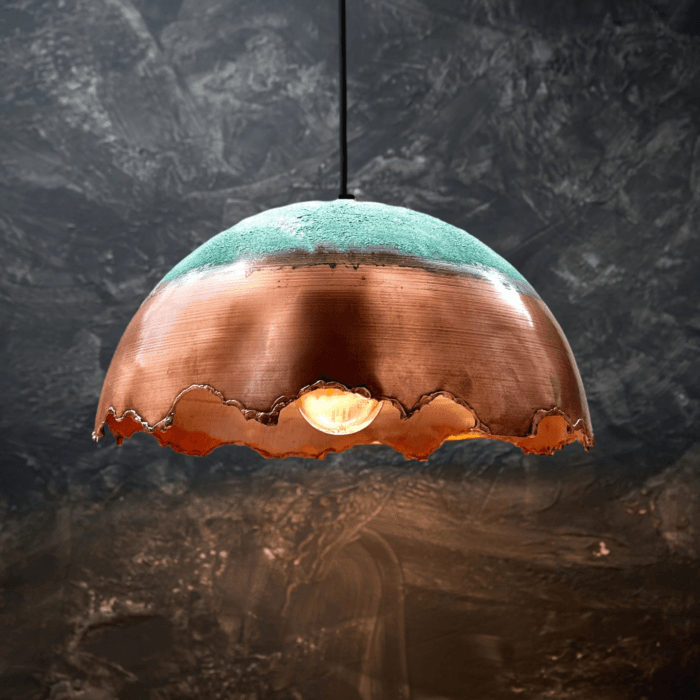 Patina Copper Pendant Light