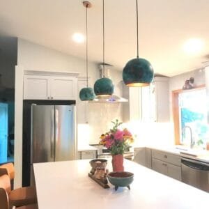 Globe Patina Farmhouse Pendant Light photo review