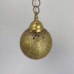 Globe Brass Pendant Light