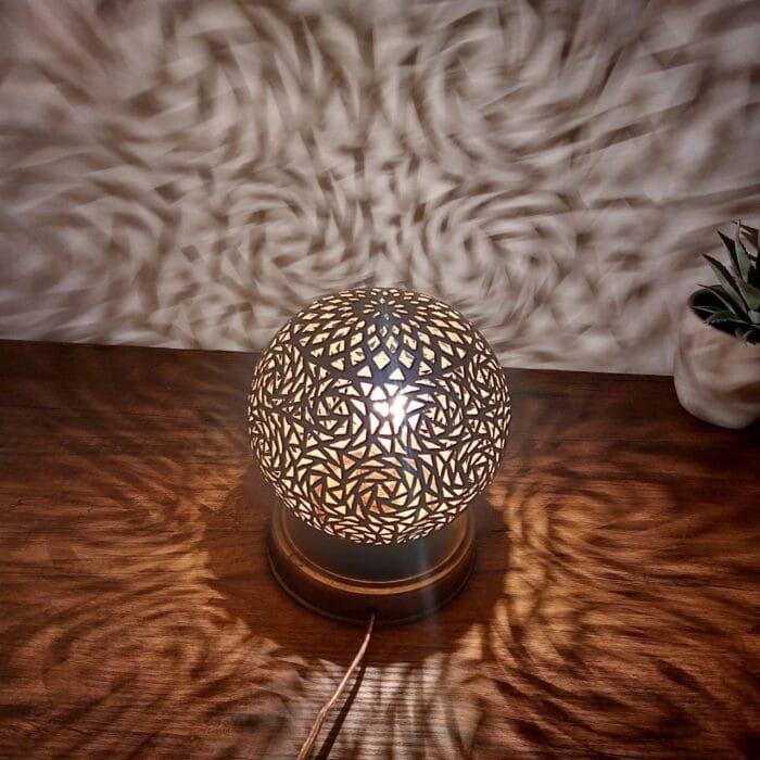 Moroccan Brass Table Lamp