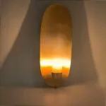 Refined Wall Sconce Candle Holder — Brass Oval Candle Sconce - Image 6