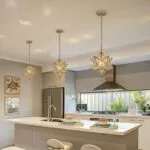 Glass Star Hanging Light