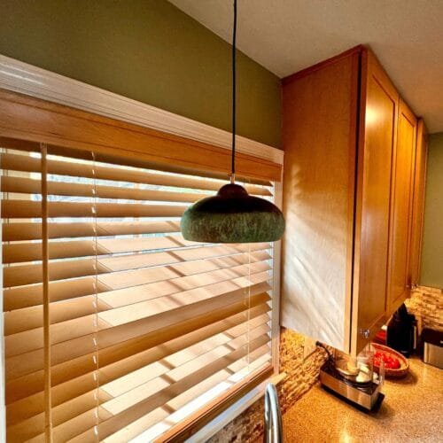 Patina Copper Island Light Fixture — Art Deco Lamp photo review