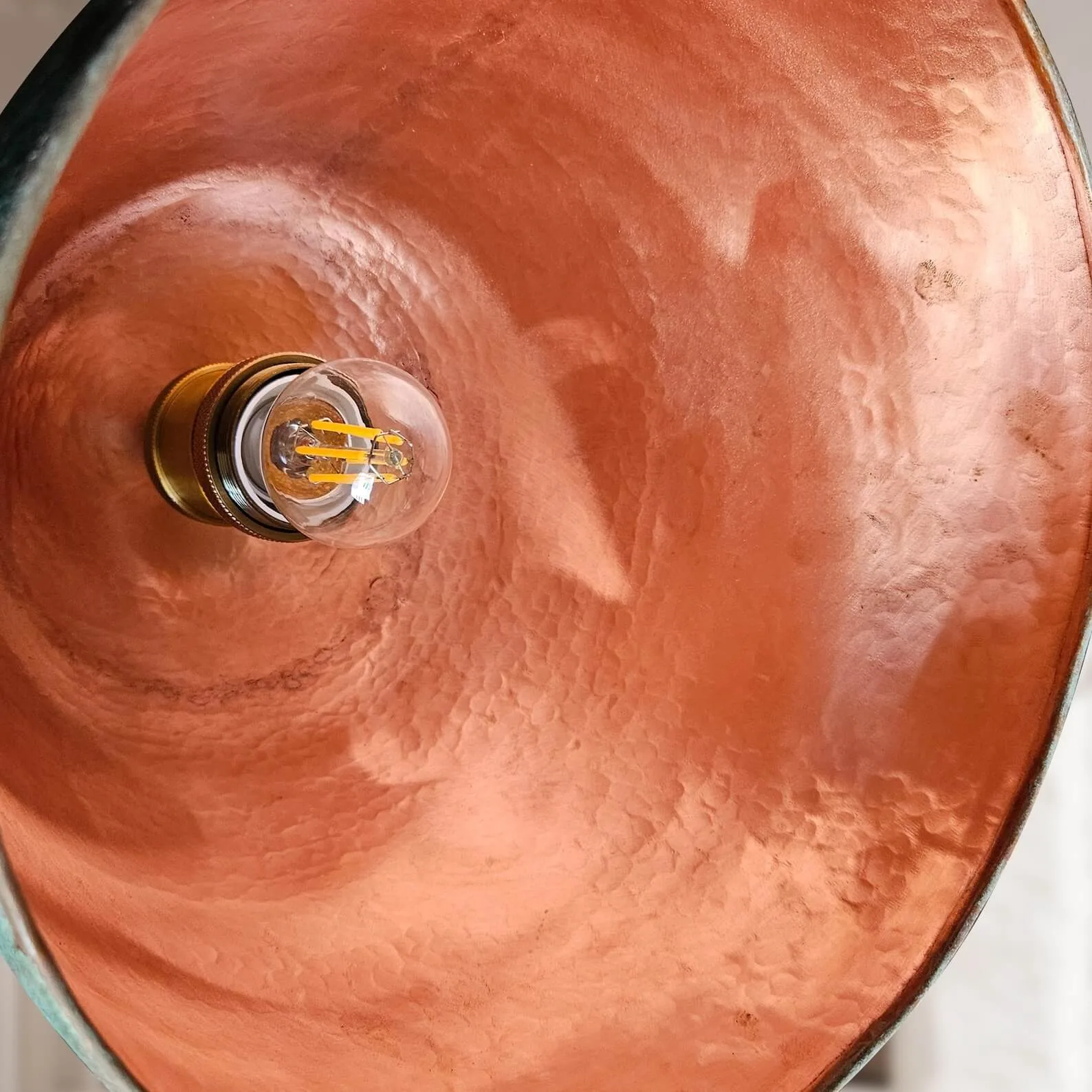 Earthy Copper Ceiling Light Fixture