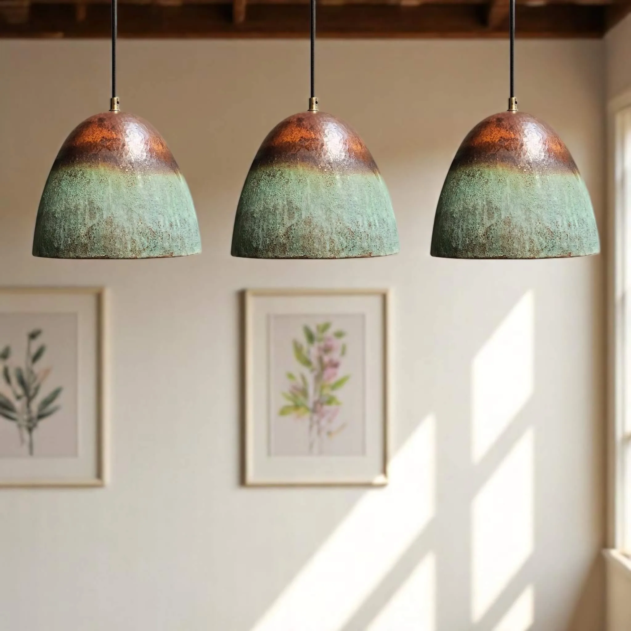 Earthy Copper Ceiling Light Fixture