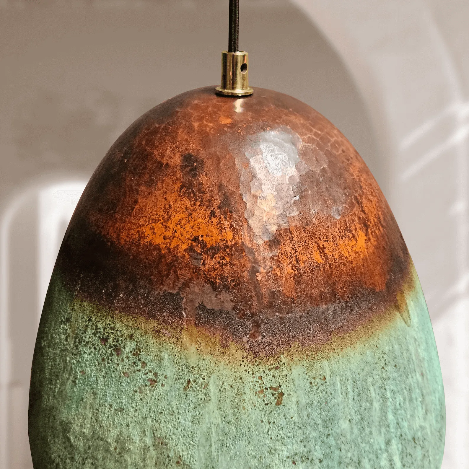 Earthy Copper Ceiling Light Fixture
