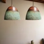 Earthy Copper Ceiling Light Fixture