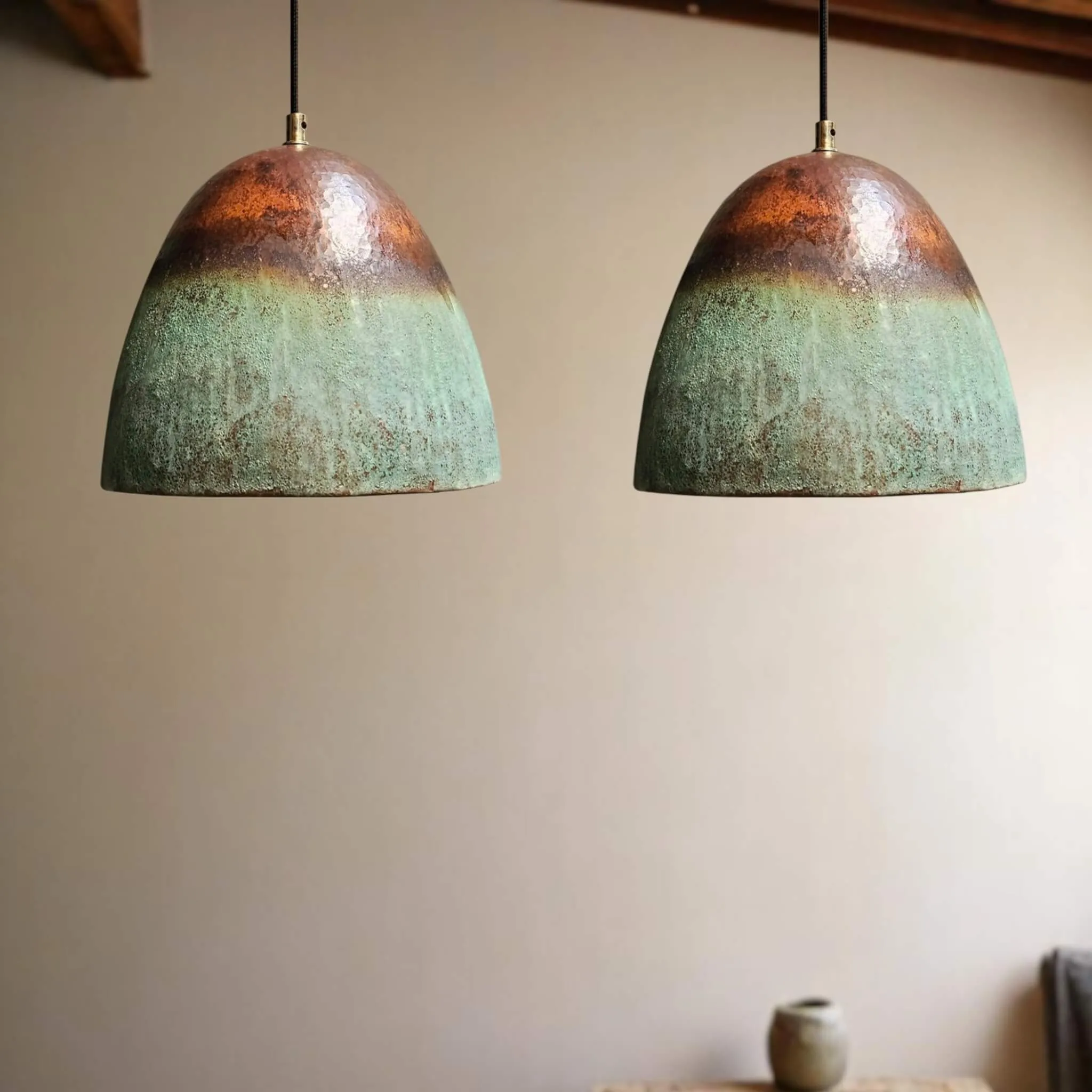 Earthy Copper Ceiling Light Fixture