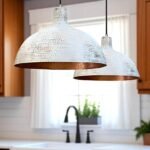 Hammered Copper Dome Light