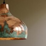Copper Kitchen Island Pendant Light with Natural Oxidized Finish - Image 5